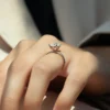 Jaw-Dropping Radiant Cut Moissanite Ring | 5 Carat Petal Setting Solitaire 5 carat Radiant Cut Moissanite Ring Petal Solitaire Vintage Engagement petal setting ring for anniversary gifts for wife - 18K and 14K gold