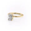 Jaw-Dropping Radiant Cut Moissanite Ring | 5 Carat Petal Setting Solitaire 5 carat Radiant Cut Moissanite Ring Petal Solitaire Vintage Engagement petal setting ring for anniversary gifts for wife - 18K and 14K gold