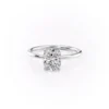 5Ct elongated cushion cut ring. This Solitaire vintage ring crafted in pure 14K and 18K Gold Perfect for anniversary gifts