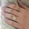 Stunning Elongated Cushion Cut Ring | Classic Solitaire Engagement Ring For Her 5Ct elongated cushion cut ring. This Solitaire vintage ring crafted in pure 14K and 18K Gold Perfect for anniversary gifts