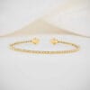 Half Diamond Beaded Bangle Bracelet Crafted in 14k Gold For Women Beaded Bangle Bracelet in 14K gold combines traditional craftsmanship with modern elegance, making it the ideal accessory for women