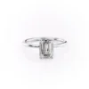 Classic 3 Carat Emerald Engagement Ring Solitaire Cathedral Setting in 14K & 18K Gold Perfect for anniversary gifts