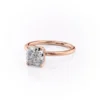 Cushion Cut Solitaire Engagement Ring with Petal Prongs | GRA Certified Moissanite Ring Cushion Cut Solitaire Engagement Ring with Petal Prongs Certified Diamond or Moissanite Wedding Ring in 14k Yellow, Rose, White Gold