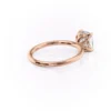 Cushion Cut Solitaire Engagement Ring with Petal Prongs | GRA Certified Moissanite Ring Cushion Cut Solitaire Engagement Ring with Petal Prongs Certified Diamond or Moissanite Wedding Ring in 14k Yellow, Rose, White Gold