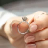 Cushion Cut Solitaire Engagement Ring with Petal Prongs | GRA Certified Moissanite Ring Cushion Cut Solitaire Engagement Ring with Petal Prongs Certified Diamond or Moissanite Wedding Ring in 14k Yellow, Rose, White Gold