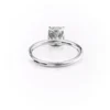 Cushion Cut Solitaire Engagement Ring with Petal Prongs | GRA Certified Moissanite Ring Cushion Cut Solitaire Engagement Ring with Petal Prongs Certified Diamond or Moissanite Wedding Ring in 14k Yellow, Rose, White Gold