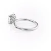 Cushion Cut Solitaire Engagement Ring with Petal Prongs | GRA Certified Moissanite Ring Cushion Cut Solitaire Engagement Ring with Petal Prongs Certified Diamond or Moissanite Wedding Ring in 14k Yellow, Rose, White Gold