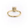 Cushion Cut Solitaire Engagement Ring with Petal Prongs | GRA Certified Moissanite Ring Cushion Cut Solitaire Engagement Ring with Petal Prongs Certified Diamond or Moissanite Wedding Ring in 14k Yellow, Rose, White Gold