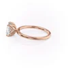 Cushion Cut Solitaire Engagement Ring with Petal Prongs | GRA Certified Moissanite Ring Cushion Cut Solitaire Engagement Ring with Petal Prongs Certified Diamond or Moissanite Wedding Ring in 14k Yellow, Rose, White Gold