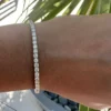 Dazzle with Our Stunning 5 Carat Moissanite Line Bracelet Perfect for anniversary gifts