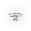 Elegant Elongated Cushion Cut Solitaire Engagement Ring with Petal Prongs Elegant Elongated Cushion Cut Solitaire Engagement Ring 14k Yellow, Rose, White Gold Certified Diamond & Moissanite Wedding Ring