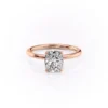 Elegant Elongated Cushion Cut Solitaire Engagement Ring with Petal Prongs Elegant Elongated Cushion Cut Solitaire Engagement Ring 14k Yellow, Rose, White Gold Certified Diamond & Moissanite Wedding Ring