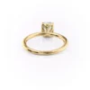 Elegant Elongated Cushion Cut Solitaire Engagement Ring with Petal Prongs Elegant Elongated Cushion Cut Solitaire Engagement Ring 14k Yellow, Rose, White Gold Certified Diamond & Moissanite Wedding Ring