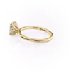 Elegant Elongated Cushion Cut Solitaire Engagement Ring with Petal Prongs Elegant Elongated Cushion Cut Solitaire Engagement Ring 14k Yellow, Rose, White Gold Certified Diamond & Moissanite Wedding Ring