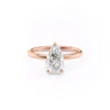 The Everly | Hidden Halo Pear Engagement Ring Hidden Halo Pear Engagement Ring crafted in Rose gold