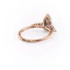 Pear Shaped Moissanite Engagement Ring with Side Stones