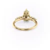 Pear Shaped Moissanite Engagement Ring with Side Stones