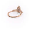 Pear Shaped Moissanite Engagement Ring with Side Stones
