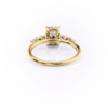 Premium Three Stone Elongated Cushion Cut Engagement Ring setting