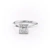 Regal Princess Cut Diamond Engagement Rings | 2 -7 Carat Solitaire Petal Setting Princess Cut Diamond Engagement Rings Vintage solitaire engagement petal Prog setting ring in 14K and 18K Gold