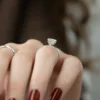 Regal Princess Cut Diamond Engagement Rings | 2 -7 Carat Solitaire Petal Setting Princess Cut Diamond Engagement Rings Vintage solitaire engagement petal Prog setting ring in 14K and 18K Gold