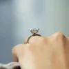 Regal Princess Cut Diamond Engagement Rings | 2 -7 Carat Solitaire Petal Setting Princess Cut Diamond Engagement Rings Vintage solitaire engagement petal Prog setting ring in 14K and 18K Gold