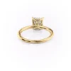 Regal Princess Cut Diamond Engagement Rings | 2 -7 Carat Solitaire Petal Setting Princess Cut Diamond Engagement Rings Vintage solitaire engagement petal Prog setting ring in 14K and 18K Gold