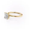 Regal Princess Cut Diamond Engagement Rings | 2 -7 Carat Solitaire Petal Setting Princess Cut Diamond Engagement Rings Vintage solitaire engagement petal Prog setting ring in 14K and 18K Gold