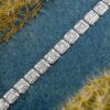 Baguette Diamond Tennis Bracelet in 14K Gold For Women Radiant Moissanite Baguette Diamond Tennis Bracelet in 14K Gold (5)