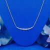 Simple Graduated Tennis Necklace For Women in 14K White Gold Simple Graduated Necklace and pendant For Women in 14K White Gold