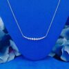Simple Graduated Tennis Necklace For Women in 14K White Gold Simple Graduated Necklace and pendant For Women in 14K White Gold