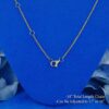 Simple Graduated Tennis Necklace For Women in 14K White Gold Simple Graduated Necklace and pendant For Women in 14K White Gold