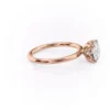 Classic Solitaire Round Diamond Engagement Ring with Petal Prongs Solitaire round diamond engagement ring petal setting 5 Ct moissanite Wedding Ring For her crafted in 18k and 14K gold