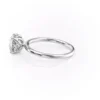 Classic Solitaire Round Diamond Engagement Ring with Petal Prongs Solitaire round diamond engagement ring petal setting 5 Ct moissanite Wedding Ring For her crafted in 18k and 14K gold
