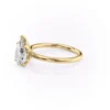 Elegant Pear Engagement Rings For Women | Moissanite Solitaire Petal Setting Ring Stunning Pear Engagement Rings For Women Solitaire Petal Setting Crafted in Moissanite & Gold Wedding Ring For Her