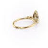 Teardrop engagement ring featuring a brilliant pear cut center stone in yellow gold prong setting (7)
