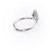 Unique Marquise Solitaire Ring with Flower Petal Setting Moissanite Engagement Ring For Her Unique Marquise Solitaire Ring with Flower Petal Setting Moissanite Engagement Ring For Her in Pure 18K or 14K gold
