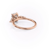 Unique Three Stone Elongated Cushion Cut Engagement Ring for proposal (5)