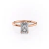 Vintage Emerald Engagement Ring in a Solitaire Petal Prong Setting in 18k And 14K Gold. Perfect for gifts