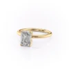 Vintage Emerald Engagement Ring in a Solitaire Petal Prong Setting Vintage Emerald Engagement Ring in a Solitaire Petal Prong Setting in 18k And 14K Gold. Perfect for gifts