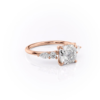 cushion moissanite engagement ring rose gold (4)