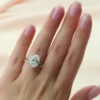 Moissanite Oval Engagement Rings | Classic Solitaire Petal Setting Ring he Moissanite Oval Engagement Rings of Her Dreams Classic Solitaire Petal Setting in in White, Yellow, or Rose Gold