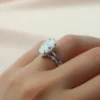 Moissanite Oval Engagement Rings | Classic Solitaire Petal Setting Ring he Moissanite Oval Engagement Rings of Her Dreams Classic Solitaire Petal Setting in in White, Yellow, or Rose Gold