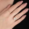 Moissanite Oval Engagement Rings | Classic Solitaire Petal Setting Ring he Moissanite Oval Engagement Rings of Her Dreams Classic Solitaire Petal Setting in in White, Yellow, or Rose Gold