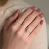 Moissanite Oval Engagement Rings | Classic Solitaire Petal Setting Ring he Moissanite Oval Engagement Rings of Her Dreams Classic Solitaire Petal Setting in in White, Yellow, or Rose Gold