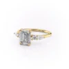 pear and round cluster side stones