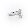 Sparkling yellow gold marquise diamond engagement ring with twisted band.
